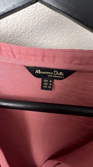 Blusa Massimo Dutti Rosa Talla M