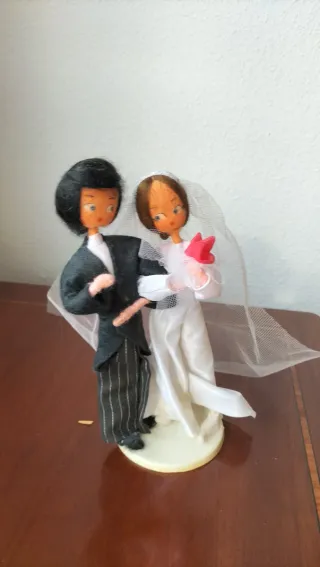 Figura novios trapo vintage