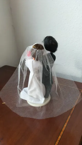 Figura novios trapo vintage