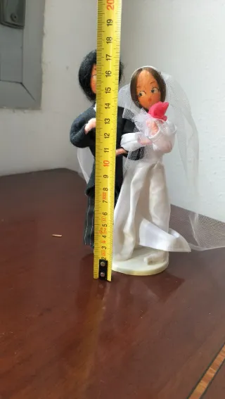 Figura novios trapo vintage