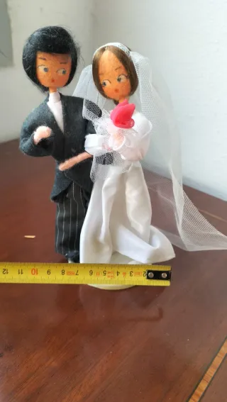 Figura novios trapo vintage