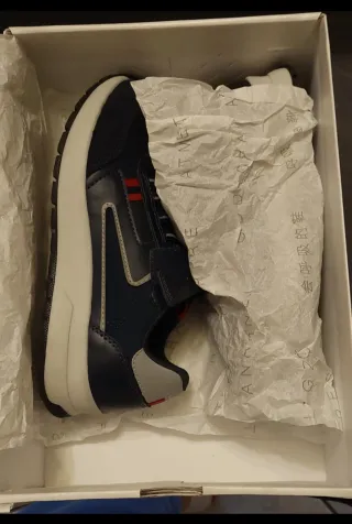 Sneakers Geox Bambino Blu/Rosse Sneakers J Briezee