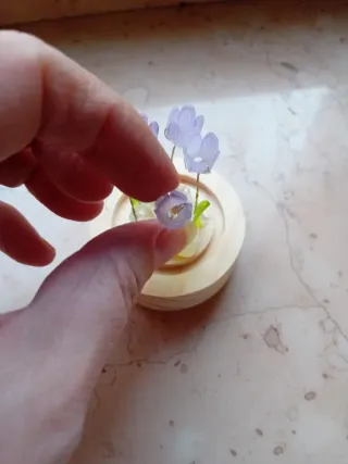 Sfera luminosa con fiori