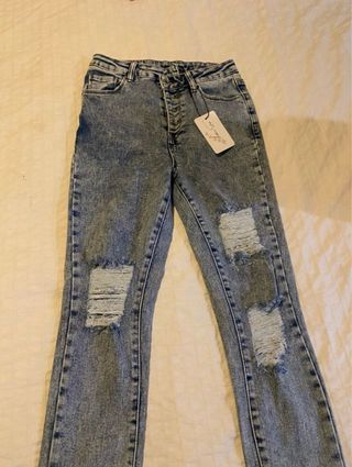 Tejanos azules rotos nuevos