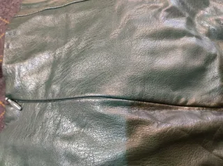 Falda polipiel verde Stradivarius