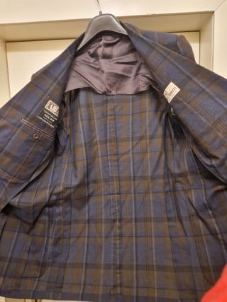 Giacca Nino Cerruti quadri blu/marrone