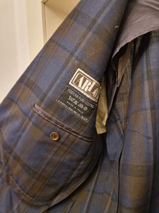 Giacca Nino Cerruti quadri blu/marrone