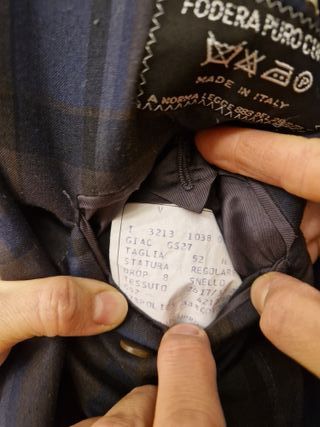 Giacca Nino Cerruti quadri blu/marrone