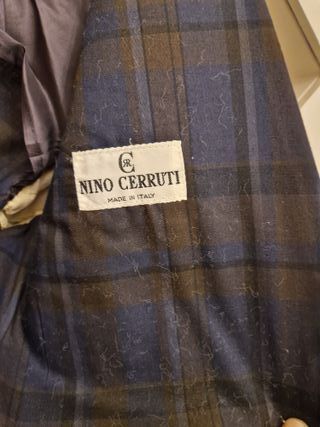 Giacca Nino Cerruti quadri blu/marrone