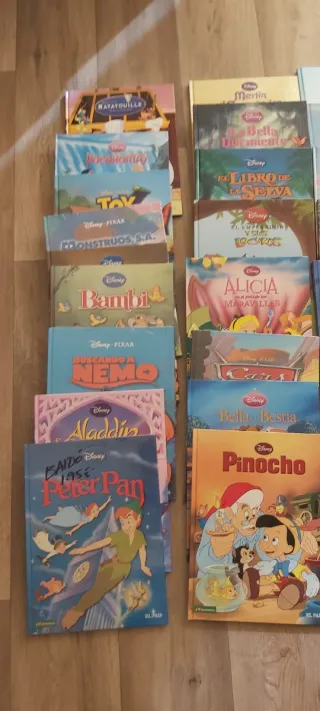 La cenicienta. La bella y la bestia. Cars. Wall-e.