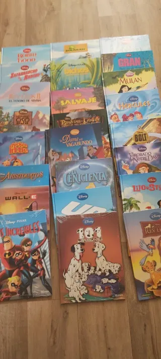 La cenicienta. La bella y la bestia. Cars. Wall-e.