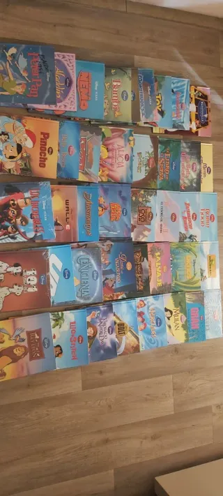 La cenicienta. La bella y la bestia. Cars. Wall-e.