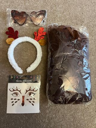 Disfraz de Reno Navidad Chica Talla Unica Adulta