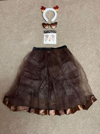 Disfraz de Reno Navidad Chica Talla Unica Adulta