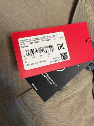 Polo Hugo Boss Uomo Beige Taglia L