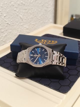Reloj LIGE Hombre Azul y Plateado