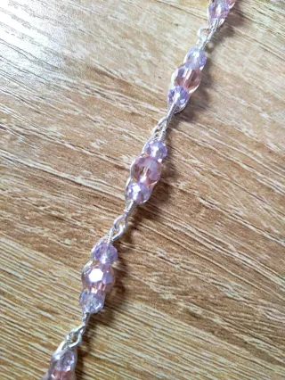 Bracciali lavorati a mano con cristalli di vetro