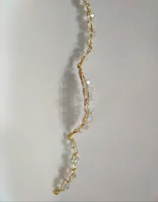 Bracciali lavorati a mano con cristalli di vetro