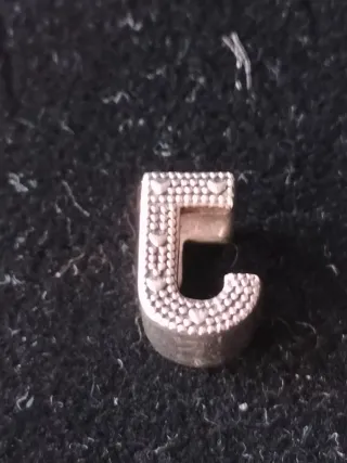 Charms Pandora Plata 925 Letras A,D,J y M&M