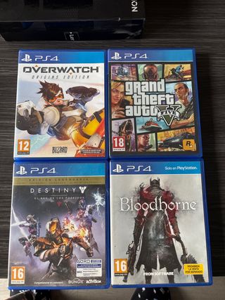 Giochi PS4: GTA V, Bloodborne, Destiny, Overwatch