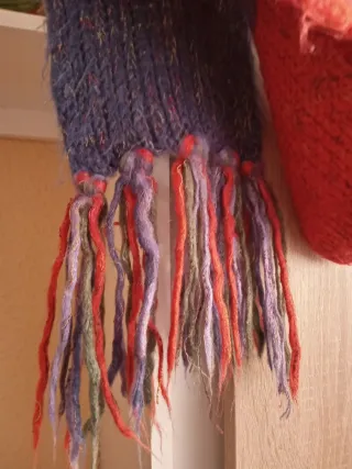 Bufanda de punto de colores