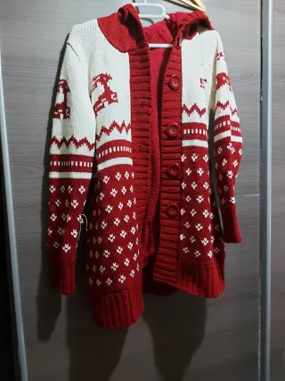 Chaqueta de punto con forro polar invierno