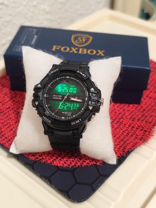 Reloj FOXBOX Hombre Negro y Dorado