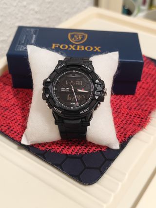 Reloj FOXBOX Hombre Negro y Dorado
