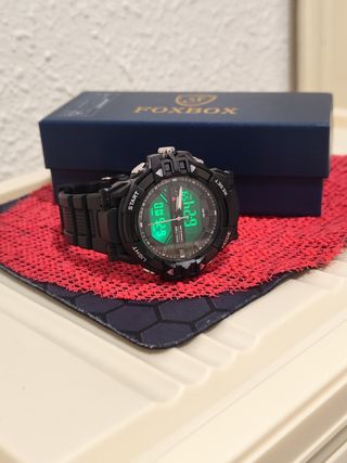Reloj FOXBOX Hombre Negro y Dorado