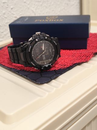 Reloj FOXBOX Hombre Negro y Dorado