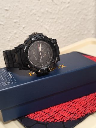 Reloj FOXBOX Hombre Negro y Dorado