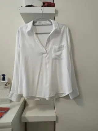 Camisa blanca manga larga