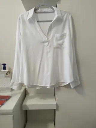 Camisa blanca manga larga