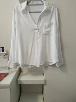 Camisa blanca manga larga