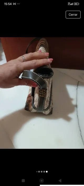 Bolso Carolina Herrera CH Logo Beige Marrón