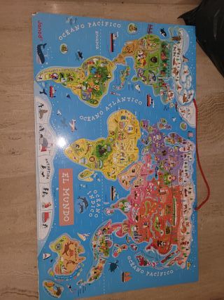Mapa Mundi Imanes Infantil Janod
