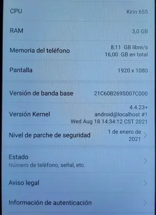 Huawei P8 lite 2017 Negro