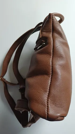 Bolso Mochila Marrón piel