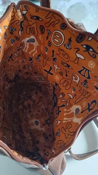 Bolso Mochila Marrón piel