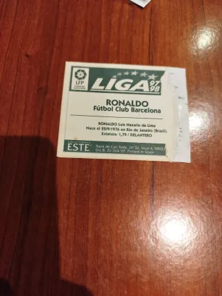 Liga Este 97-98 Ronaldo Baja. Ventanilla.