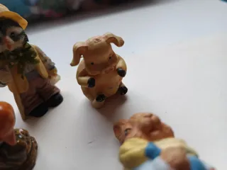 Lote 6 mini figuras decorativas vintage