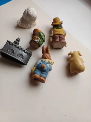 Lote 6 mini figuras decorativas vintage