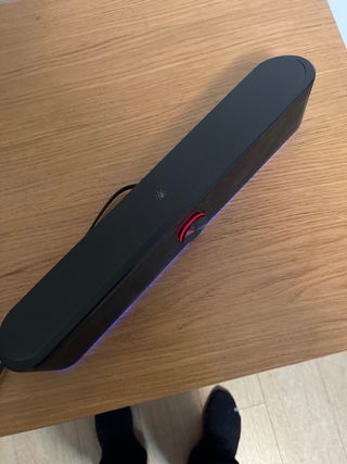 Barra de Sonido Negra con Luces LED GX trust