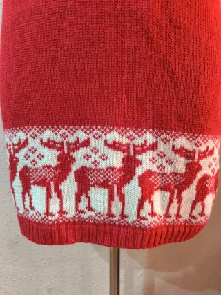 Vestido de punto Bershka rojo