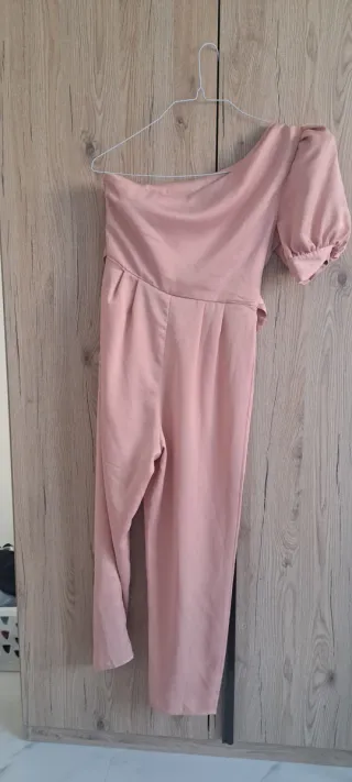 Tuta rosa monospalla