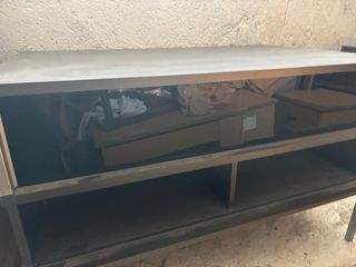 Mueble salón o mesitas negro