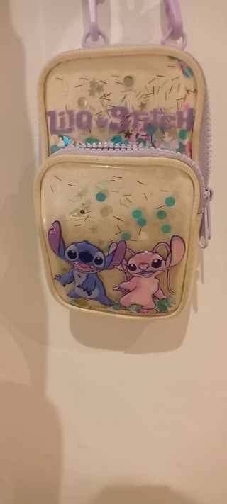 Portamóvil Lilo & Stitch con purpurina