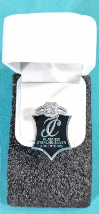 Anillo de lujo "Circonitas Brillantes" (Plata 925)