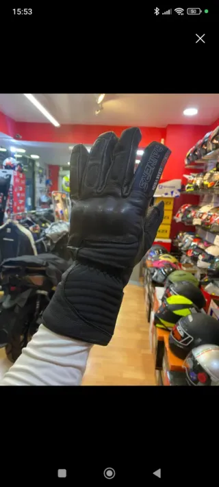 Guantes invierno de moto negros