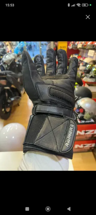 Guantes invierno de moto negros